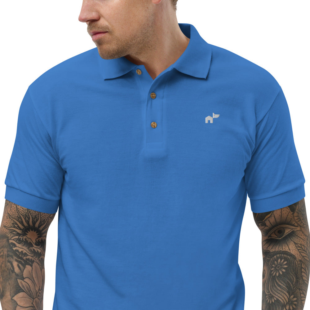 Classic Polo Shirt by Gildan - Embroidered -  5 Color Choices