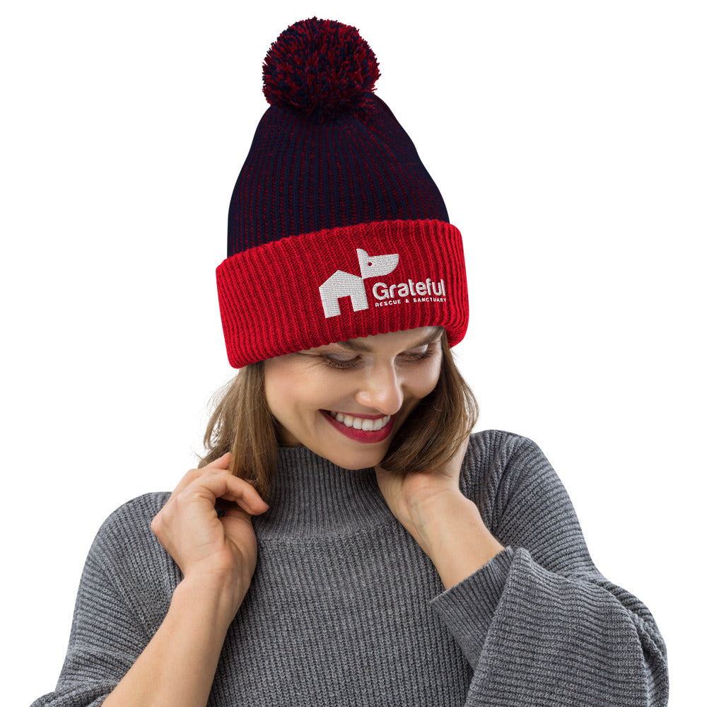 Beanie - Pom-Pom Style -  3 Color Options