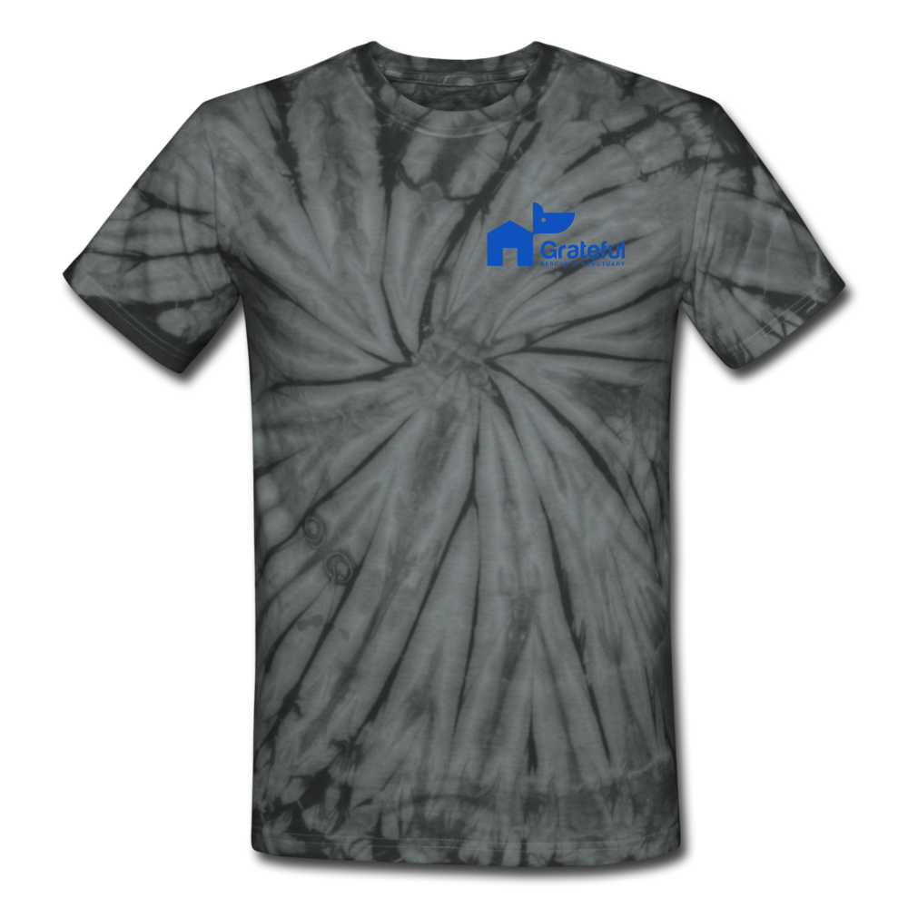 Unisex Tie Dye T-Shirt - spider black