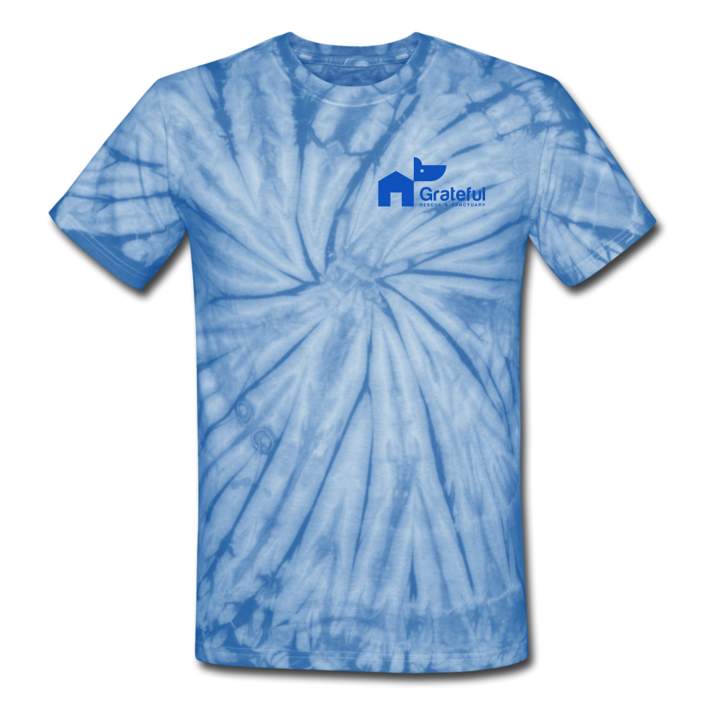 Unisex Tie Dye T-Shirt - spider baby blue