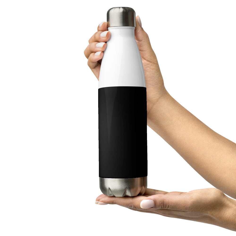 Grateful Stainless Steel Water Bottle In Black