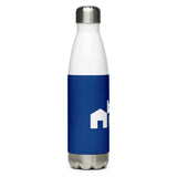 Grateful Stainless Steel Water Bottle in Blue
