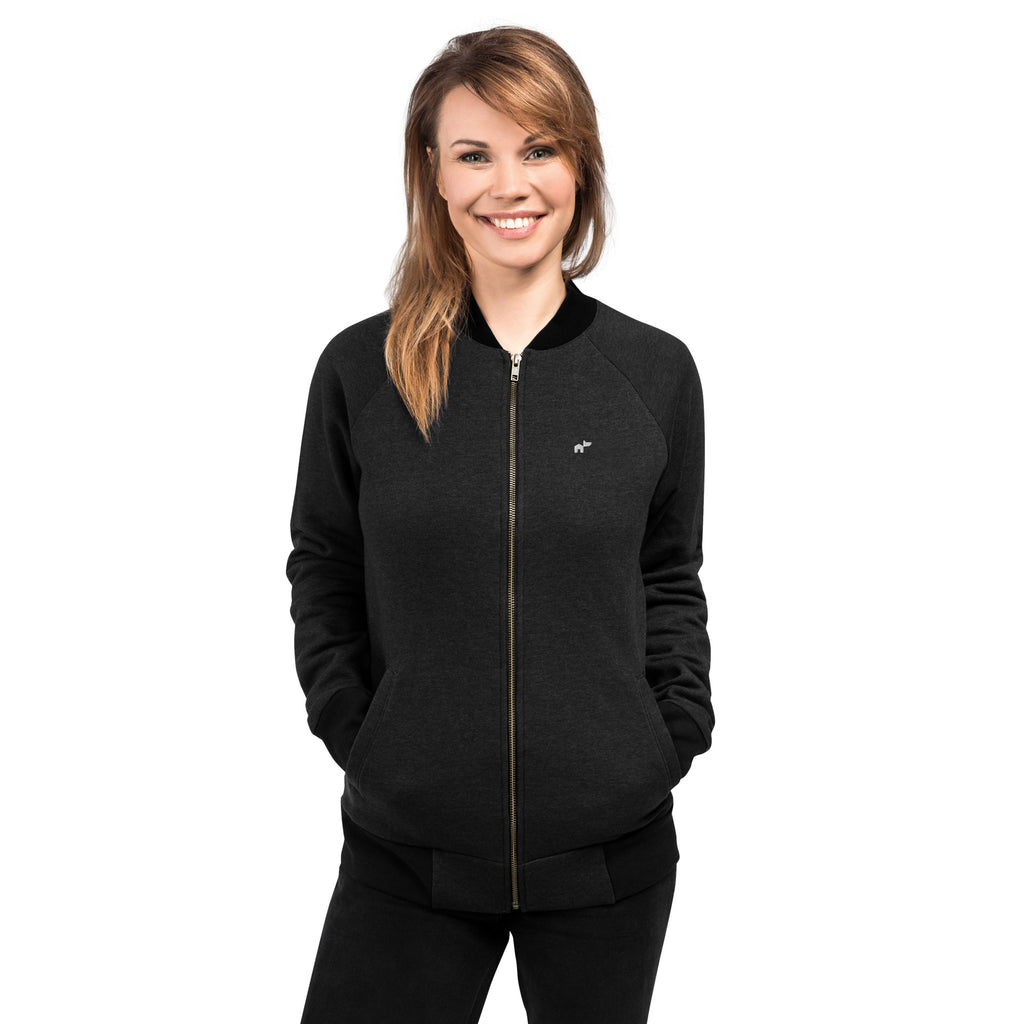 Women's Bomber Jacket w Embroidered Logo