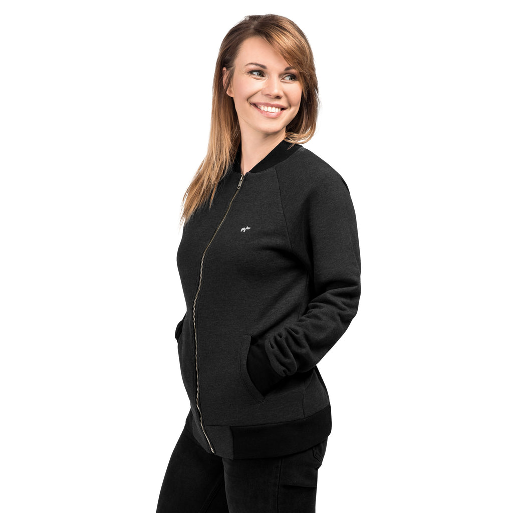 Women's Bomber Jacket w Embroidered Logo