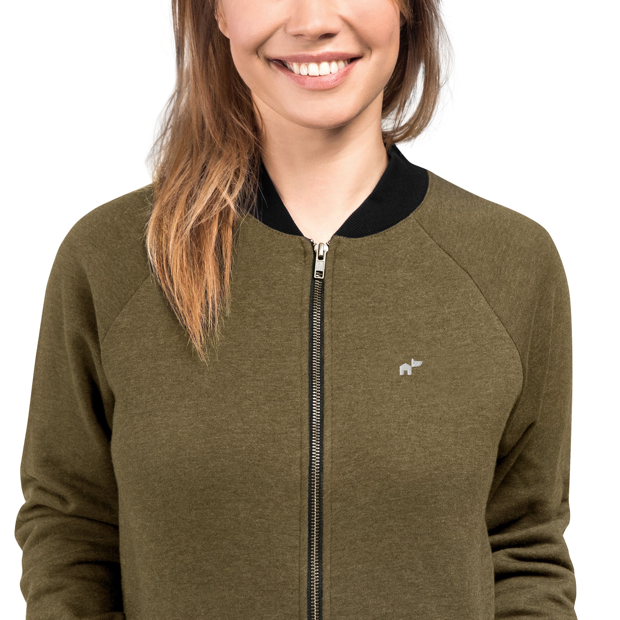 Women's Bomber Jacket w Embroidered Logo