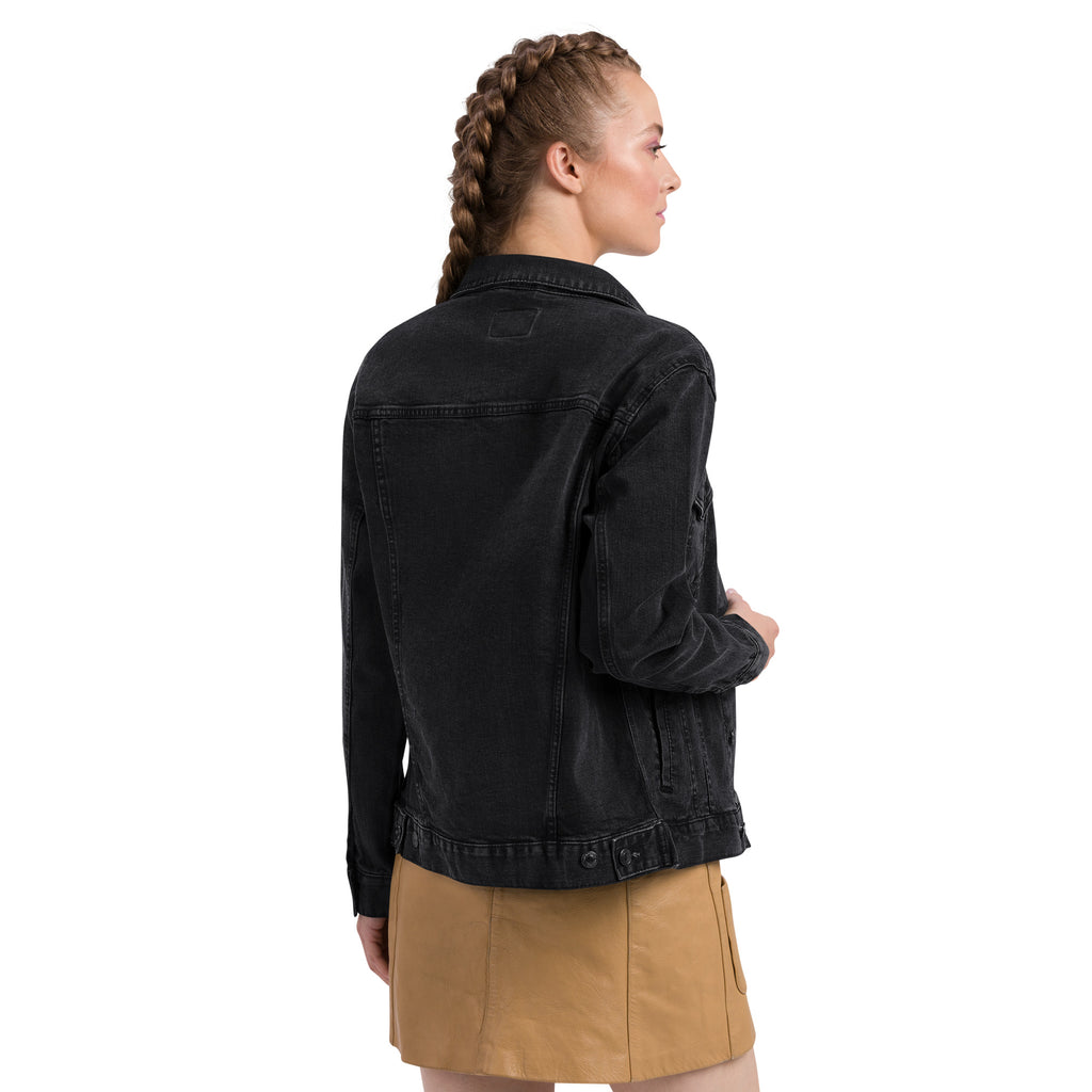 Women's Denim Jacket w Embroidered Logo