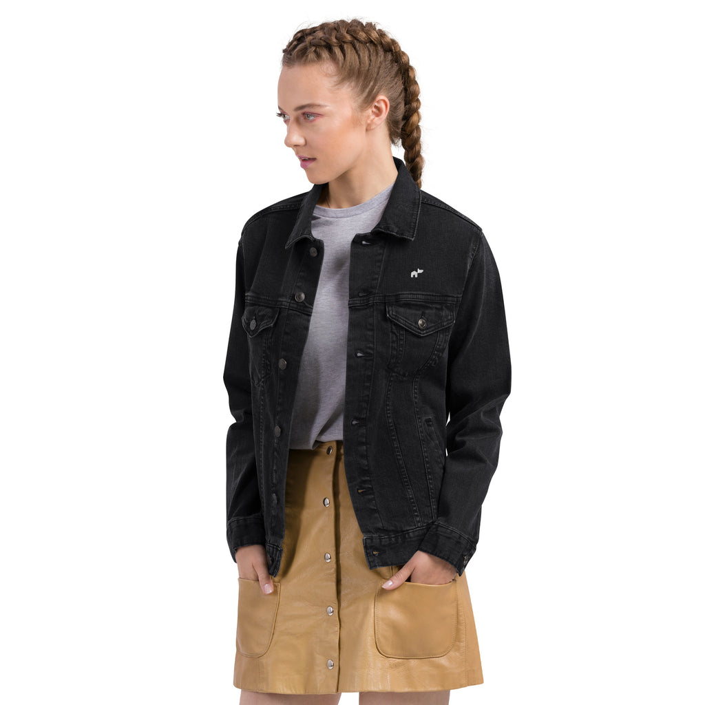 Women's Denim Jacket w Embroidered Logo