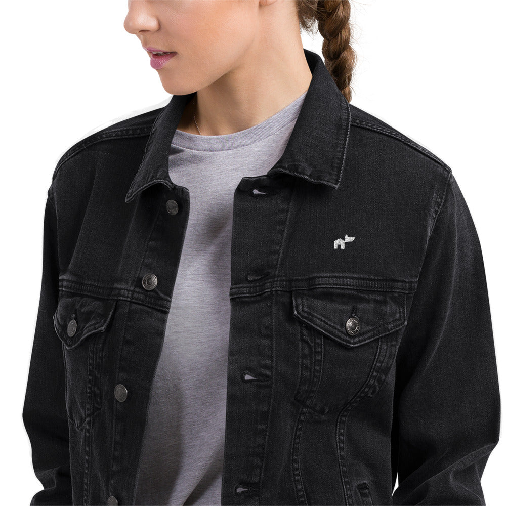 Women's Denim Jacket w Embroidered Logo