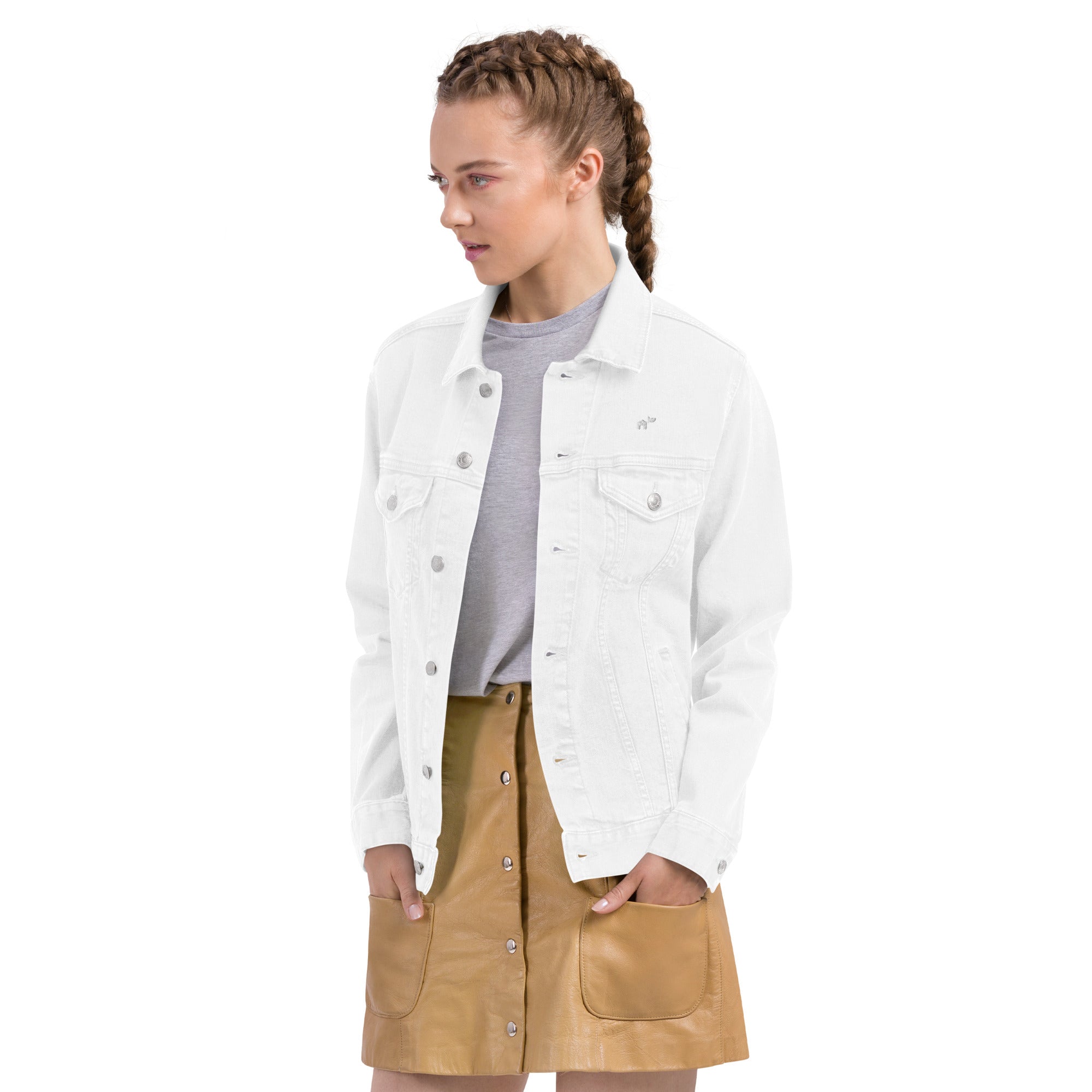 Women's Denim Jacket w Embroidered Logo