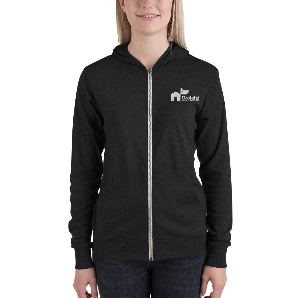 Light Weight  Zip Hoodie - 3 Color Options