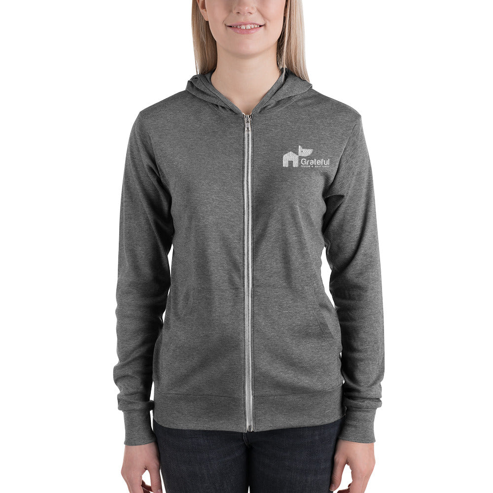Light Weight  Zip Hoodie - 3 Color Options