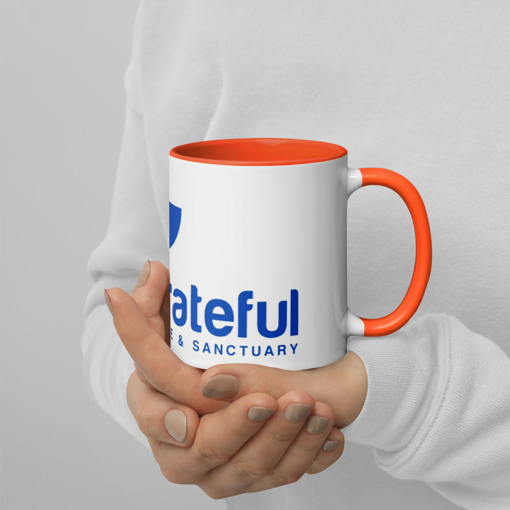 Grateful Mug with Color Inside - 6 Color Options