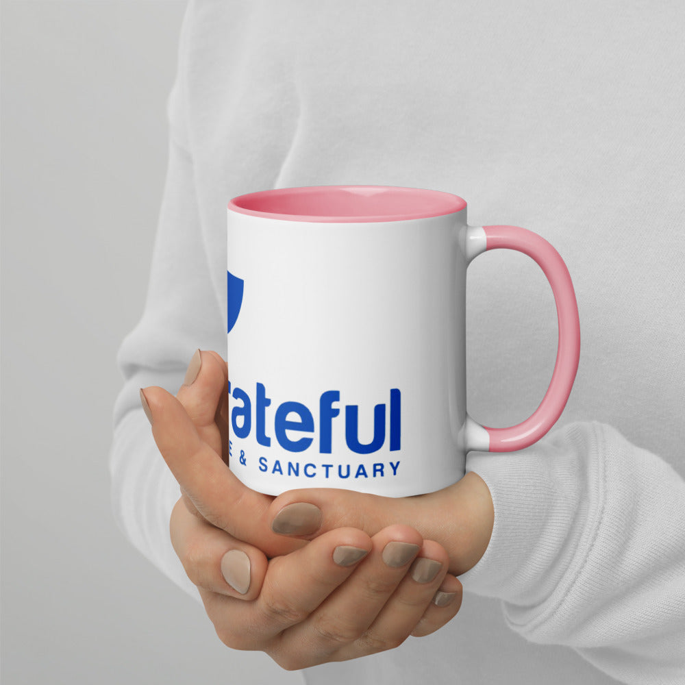 Grateful Mug with Color Inside - 6 Color Options