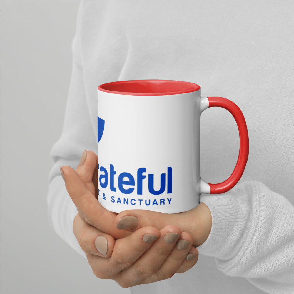Grateful Mug with Color Inside - 6 Color Options