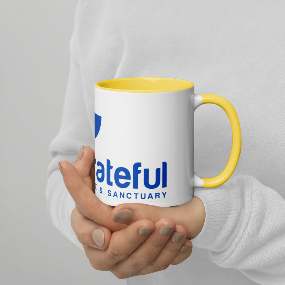 Grateful Mug with Color Inside - 6 Color Options
