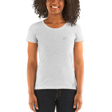 Lower Neckline Form-fitting Short Sleeve T-shirt - 14 Color Choices